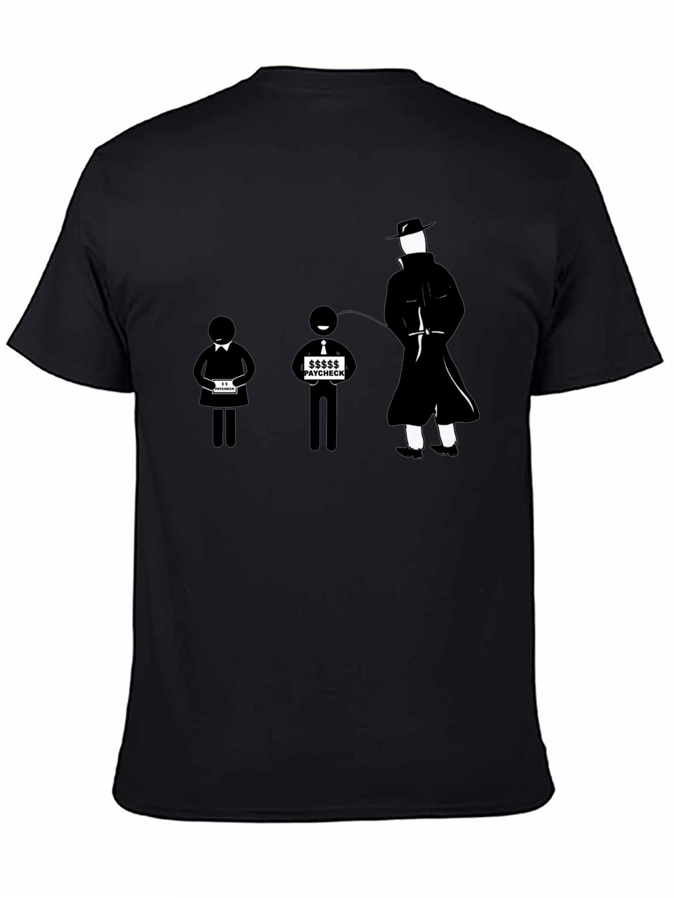 Paycheck T-Shirt - Funny Stick Figure Design
