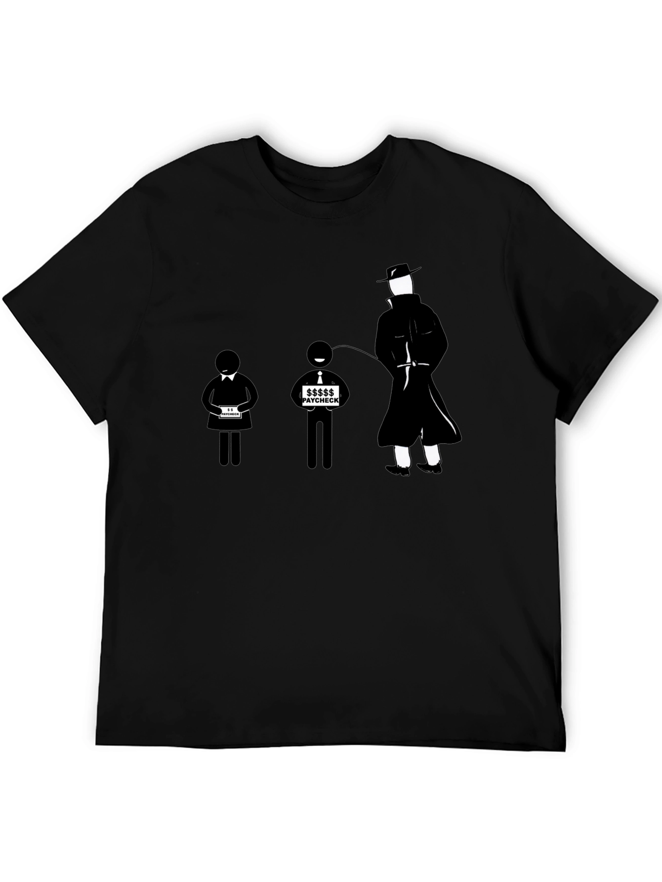Paycheck T-Shirt - Funny Stick Figure Design