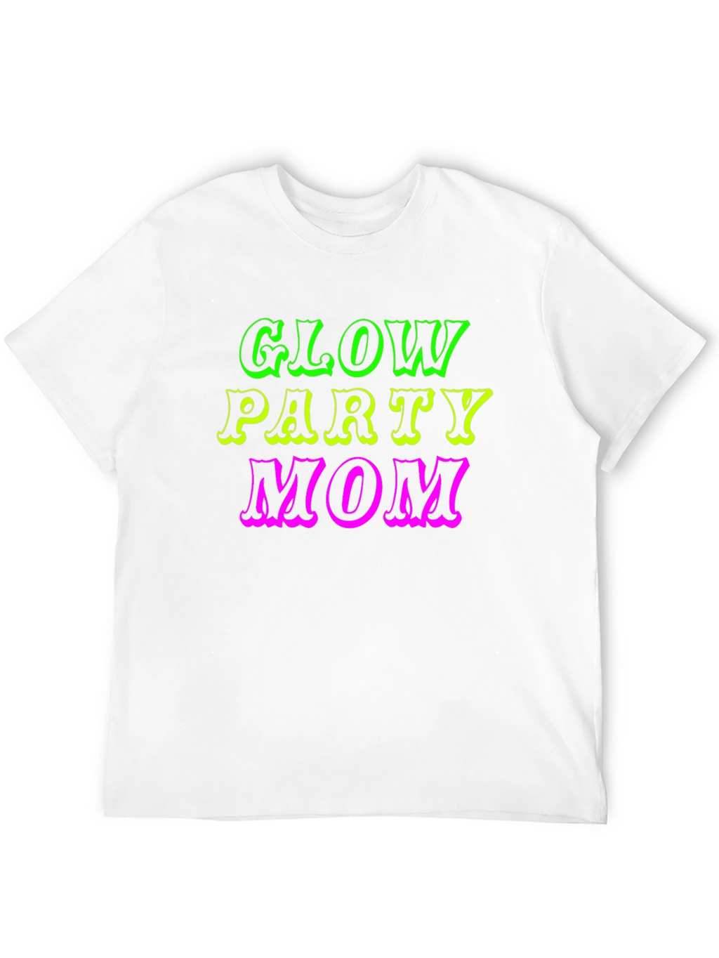 Glow Party Mom Black T-Shirt
