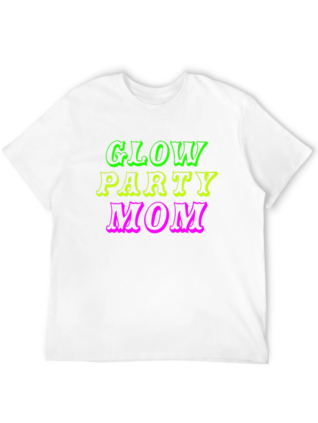 Glow Party Mom Black T-Shirt