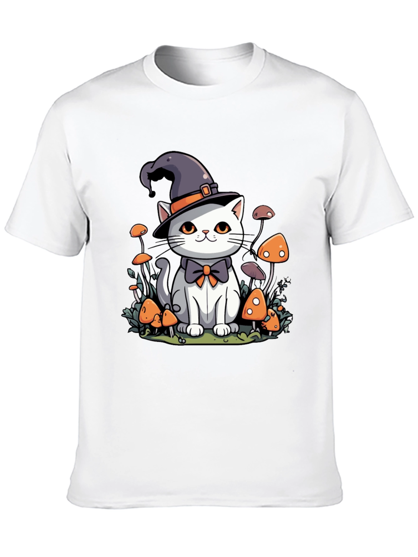 Whimsical Witch Cat T-Shirt