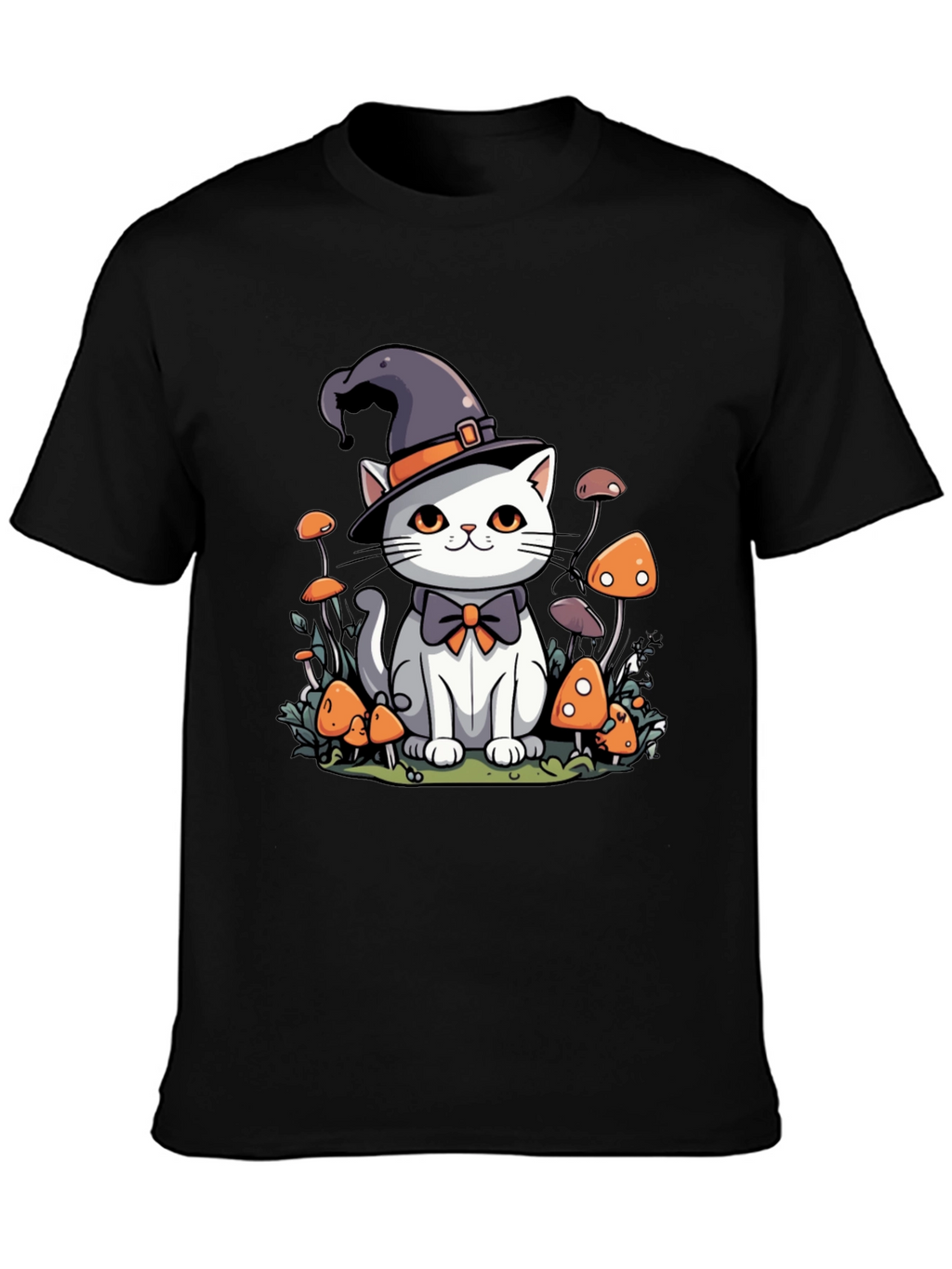 Whimsical Witch Cat T-Shirt