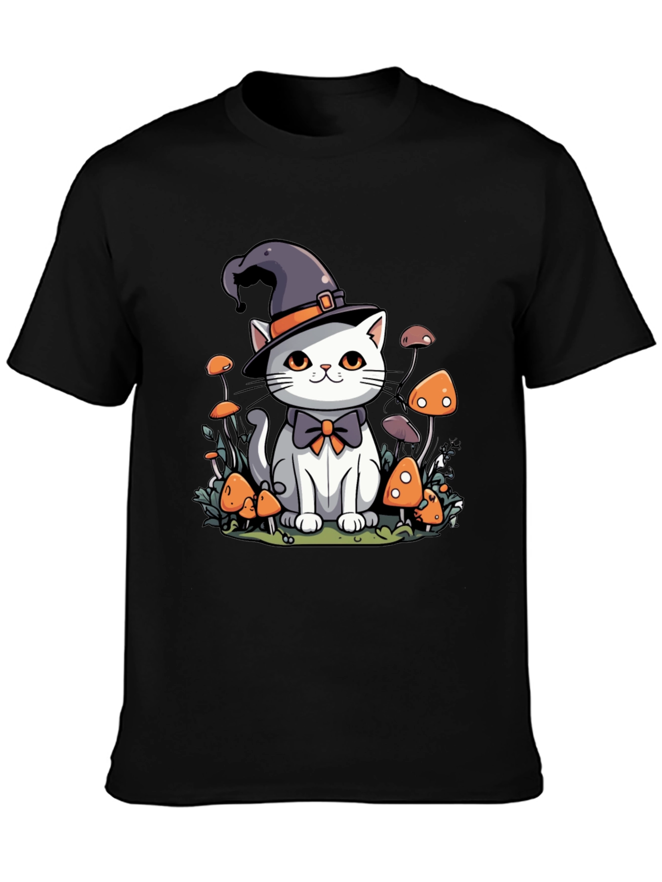 Whimsical Witch Cat T-Shirt
