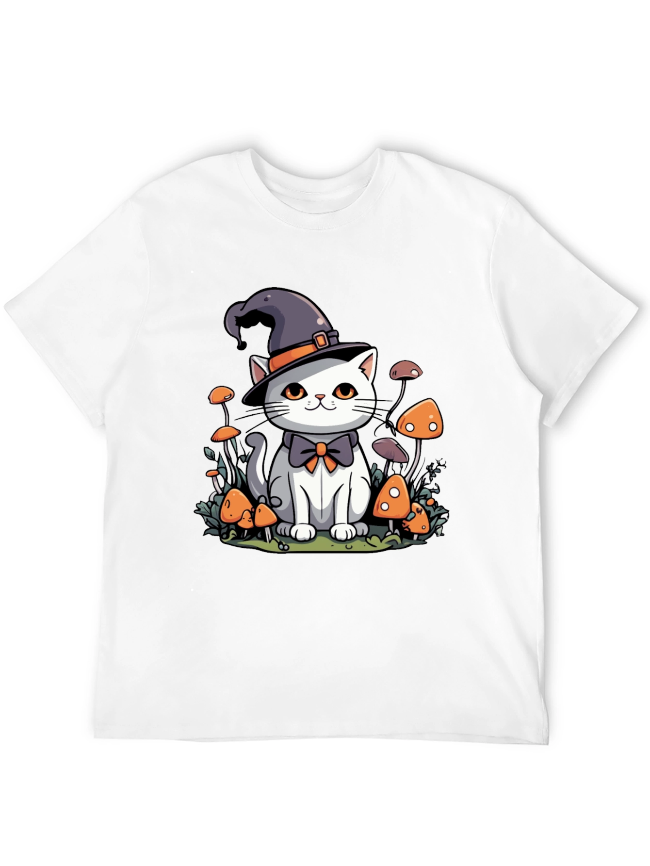 Whimsical Witch Cat T-Shirt