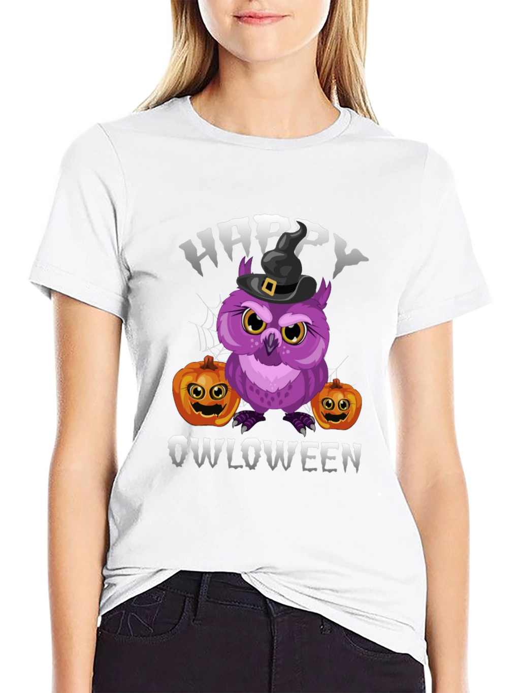 Happy Owloween T-Shirt | Halloween Owl Tee
