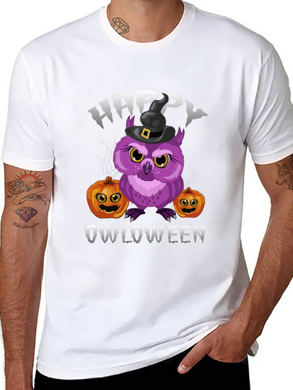 Happy Owloween T-Shirt | Halloween Owl Tee