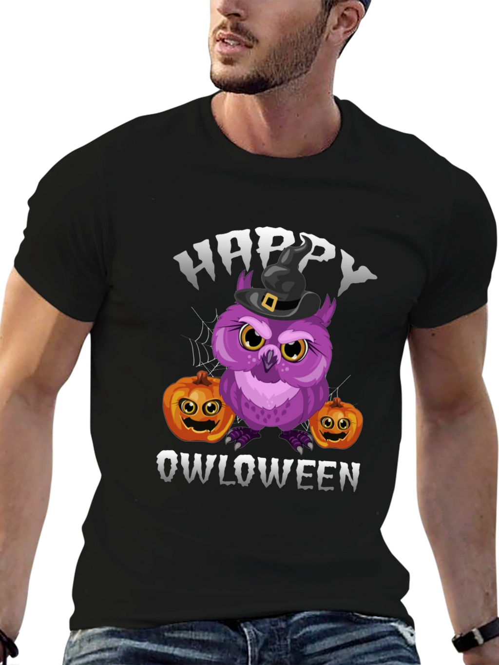 Happy Owloween T-Shirt | Halloween Owl Tee