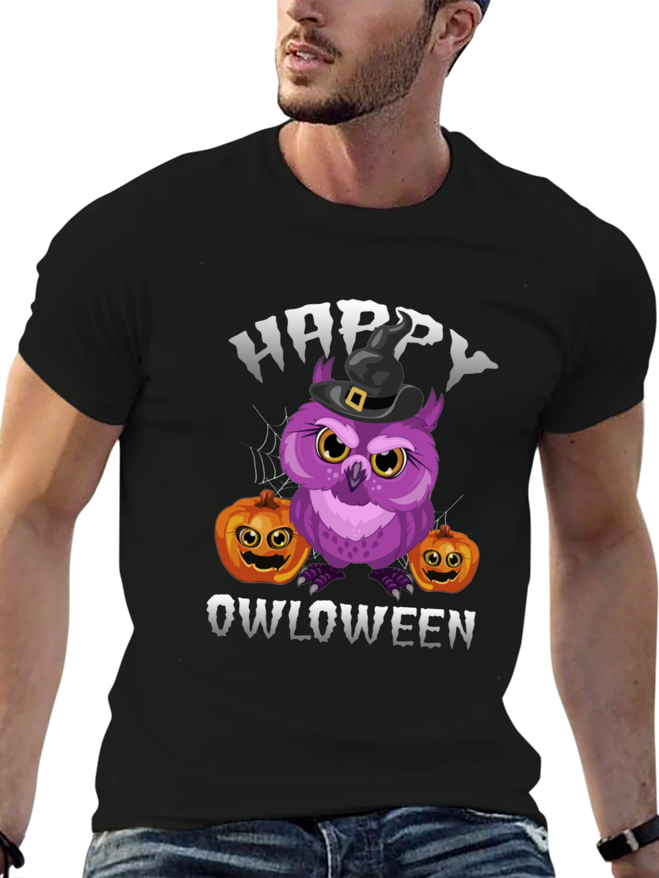 Happy Owloween T-Shirt | Halloween Owl Tee