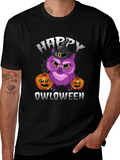 Happy Owloween T-Shirt | Halloween Owl Tee