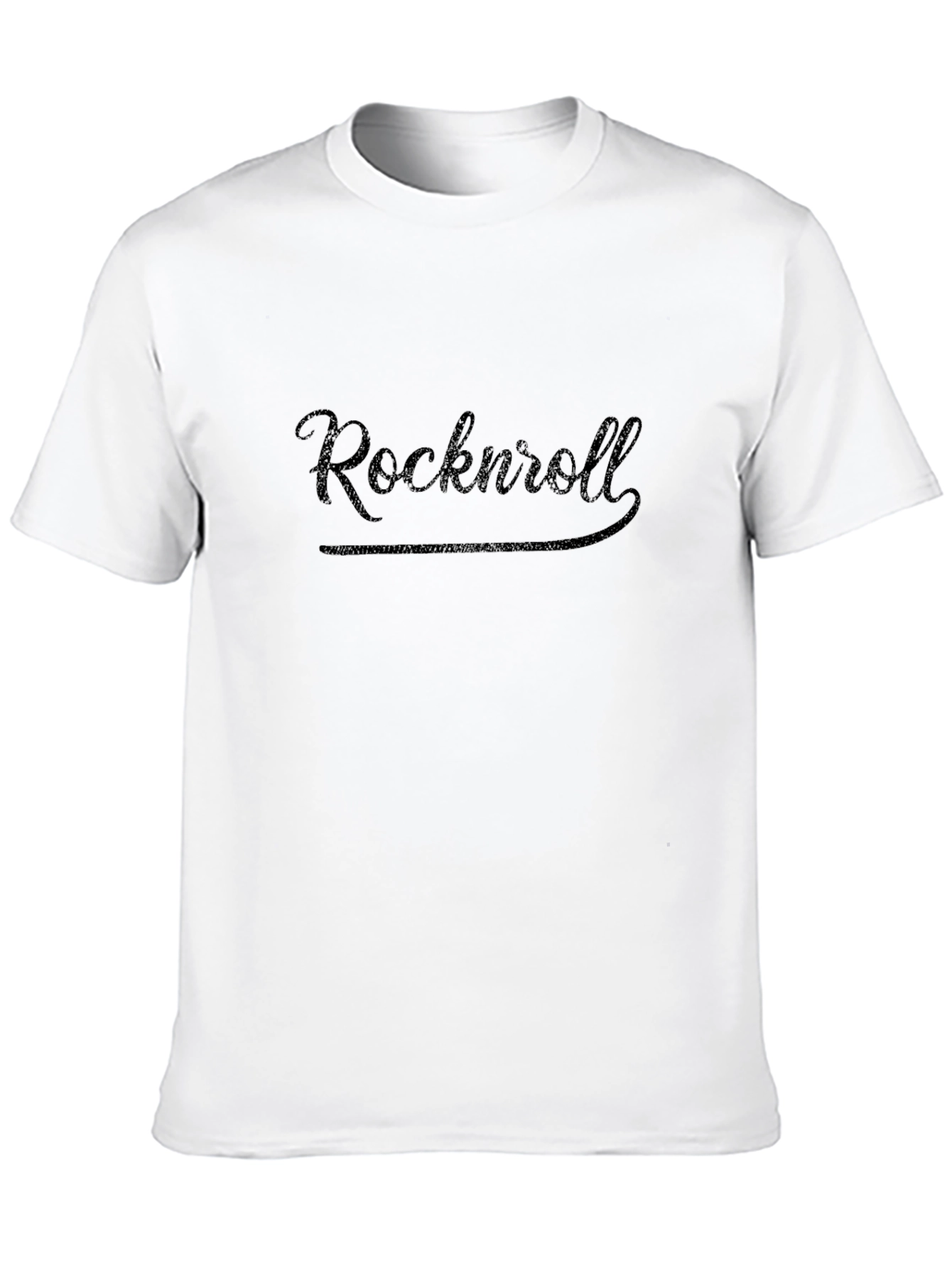 Rocknroll Black Graphic T-Shirt