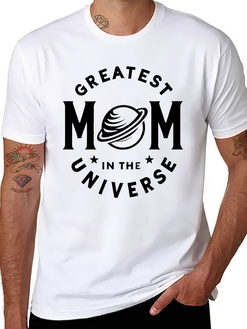 Greatest Mom in the Universe Graphic T-Shirt