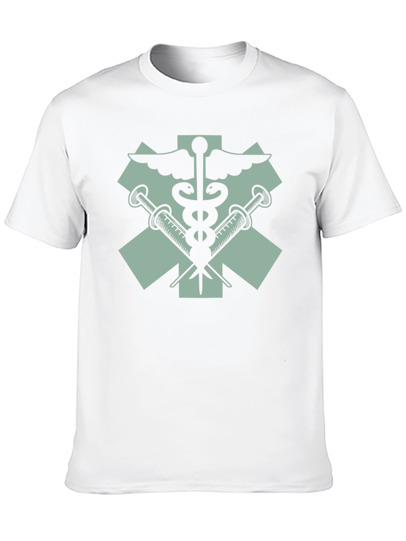 Medical Emblem Graphic T-Shirt - Black