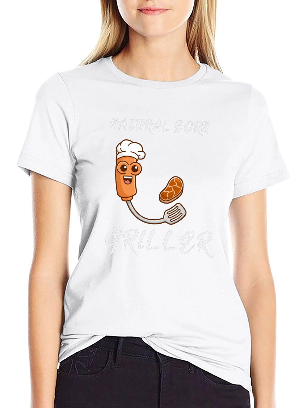 Natural Born Griller Funny T-Shirt