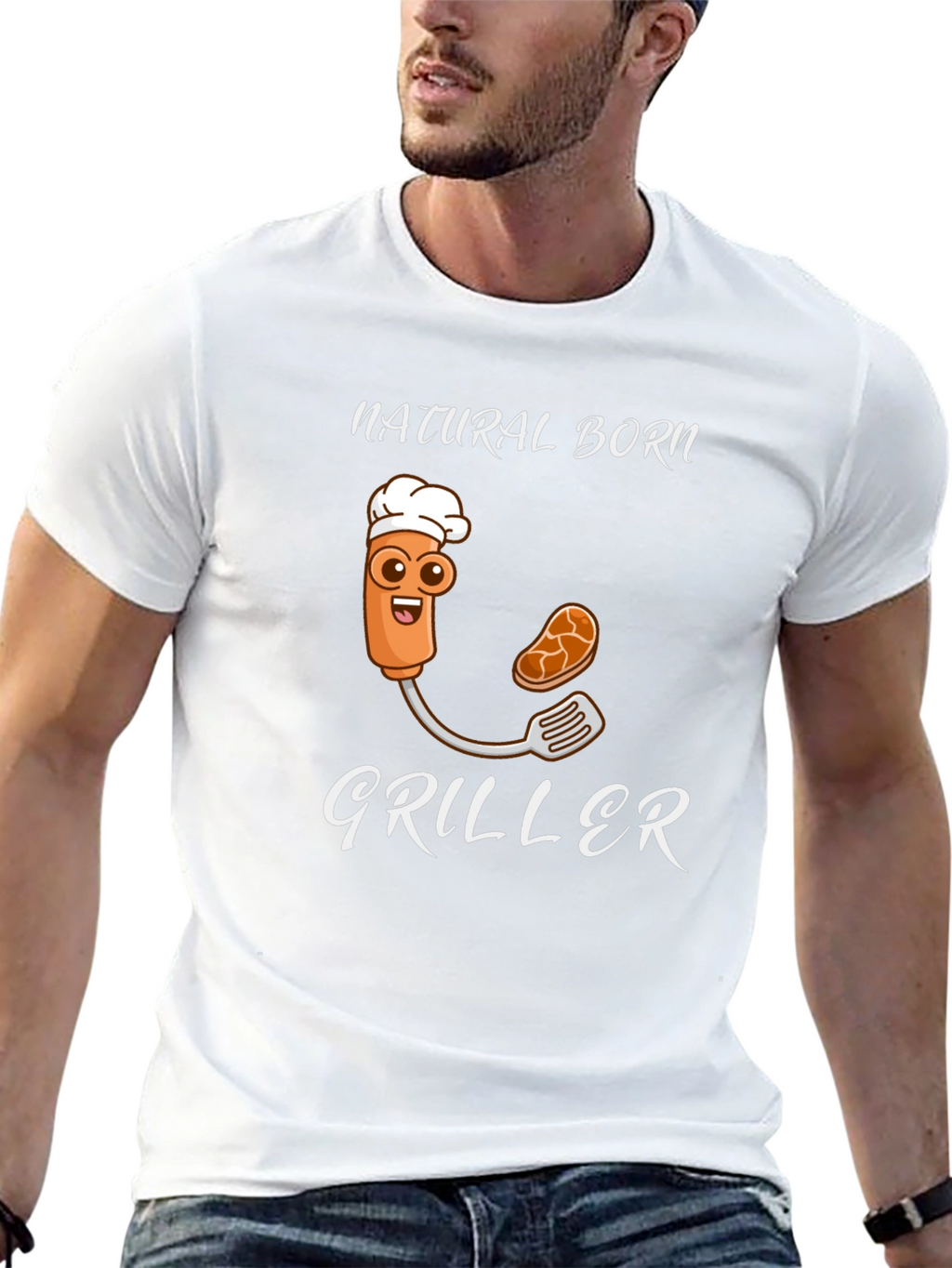 Natural Born Griller Funny T-Shirt