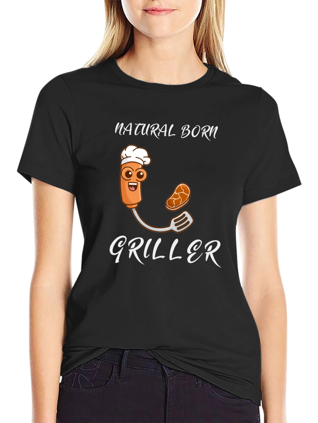 Natural Born Griller Funny T-Shirt