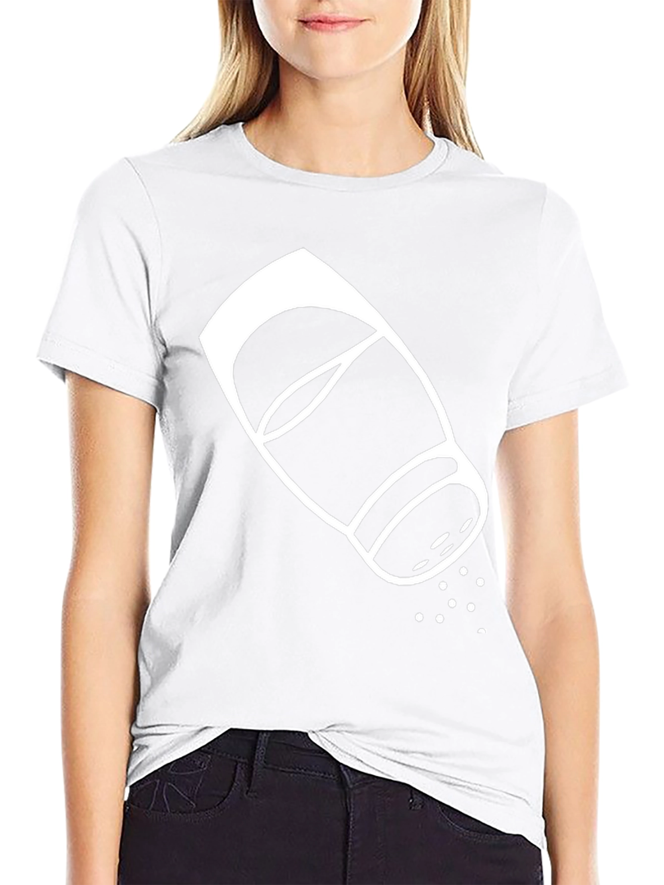 Salt Shaker Graphic Tee - Black Cotton T-Shirt