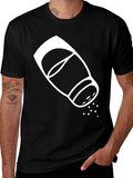 Salt Shaker Graphic Tee - Black Cotton T-Shirt