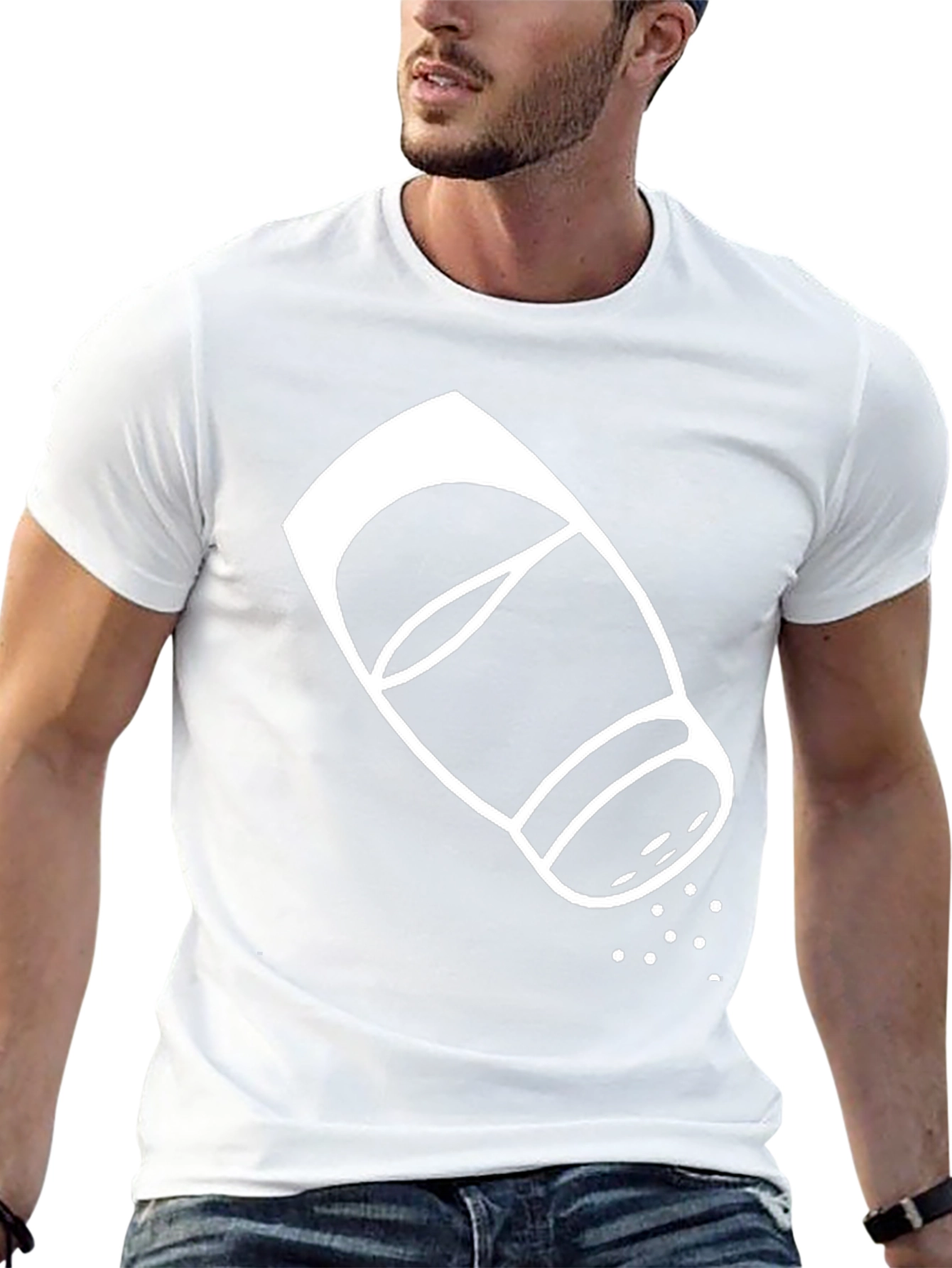 Salt Shaker Graphic Tee - Black Cotton T-Shirt