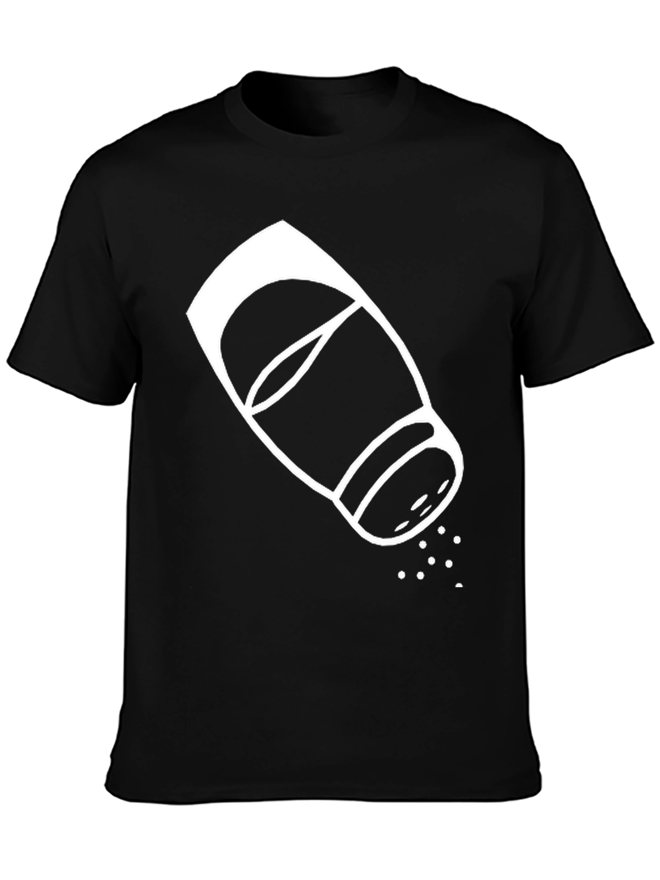 Salt Shaker Graphic Tee - Black Cotton T-Shirt