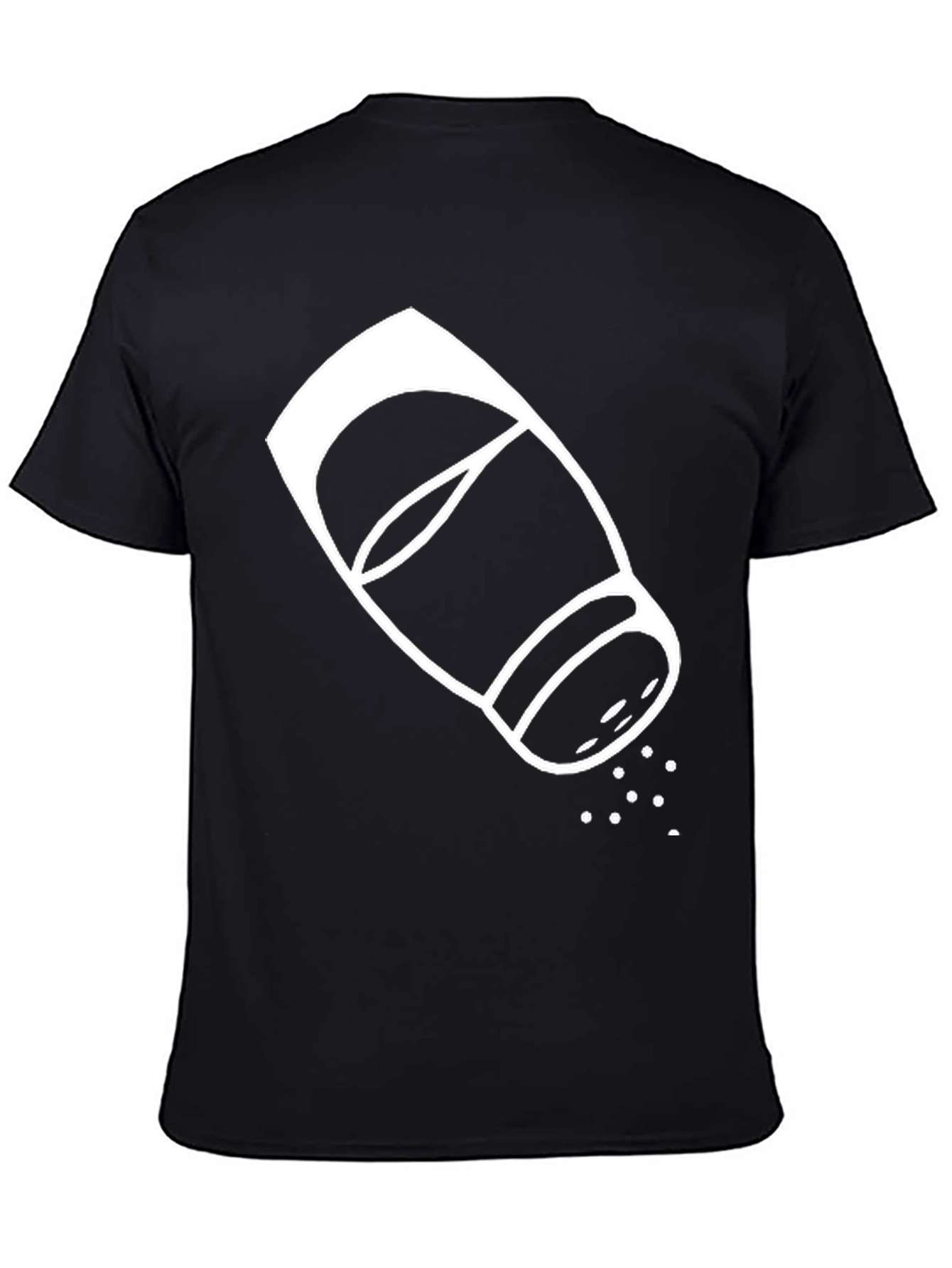 Salt Shaker Graphic Tee - Black Cotton T-Shirt