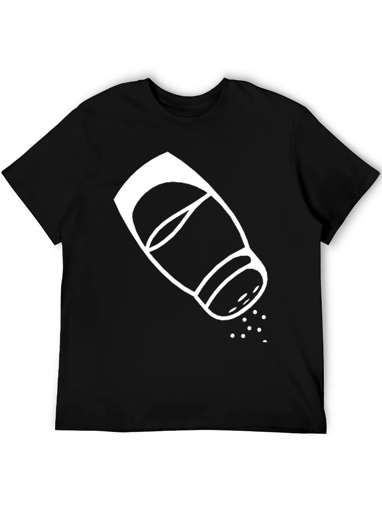 Salt Shaker Graphic Tee - Black Cotton T-Shirt