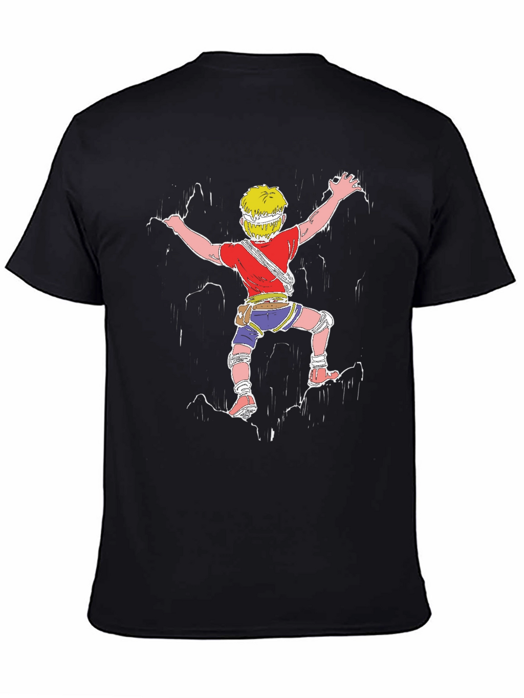 Climbing T-Shirt: Black Graphic Tee for Adventure Lovers