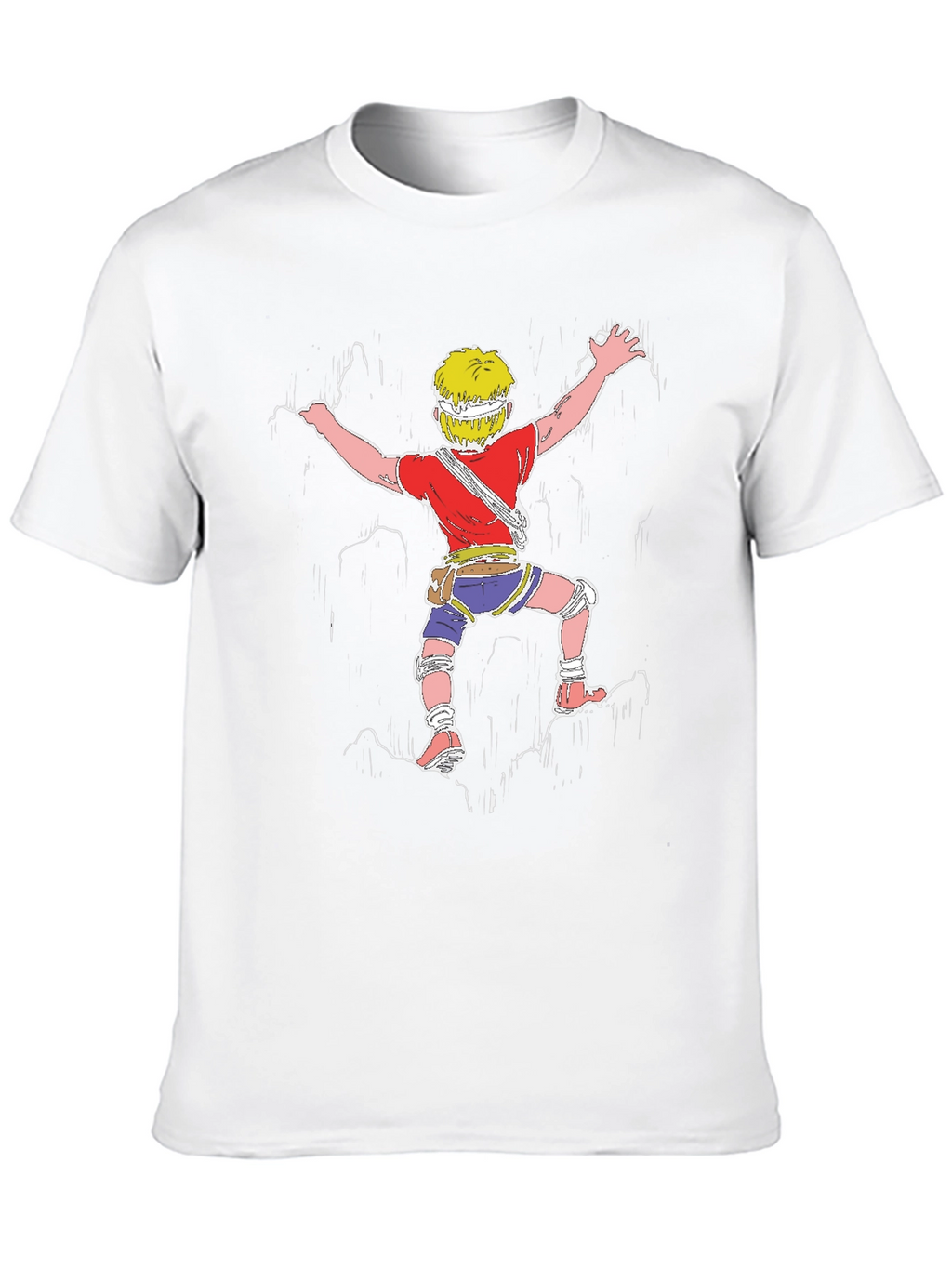 Climbing T-Shirt: Black Graphic Tee for Adventure Lovers