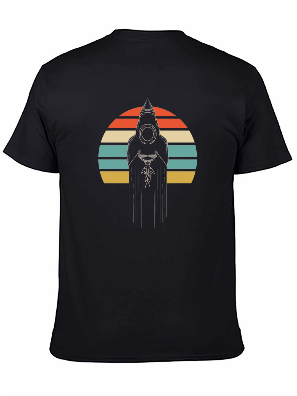 Retro Hooded Figure Graphic T-Shirt