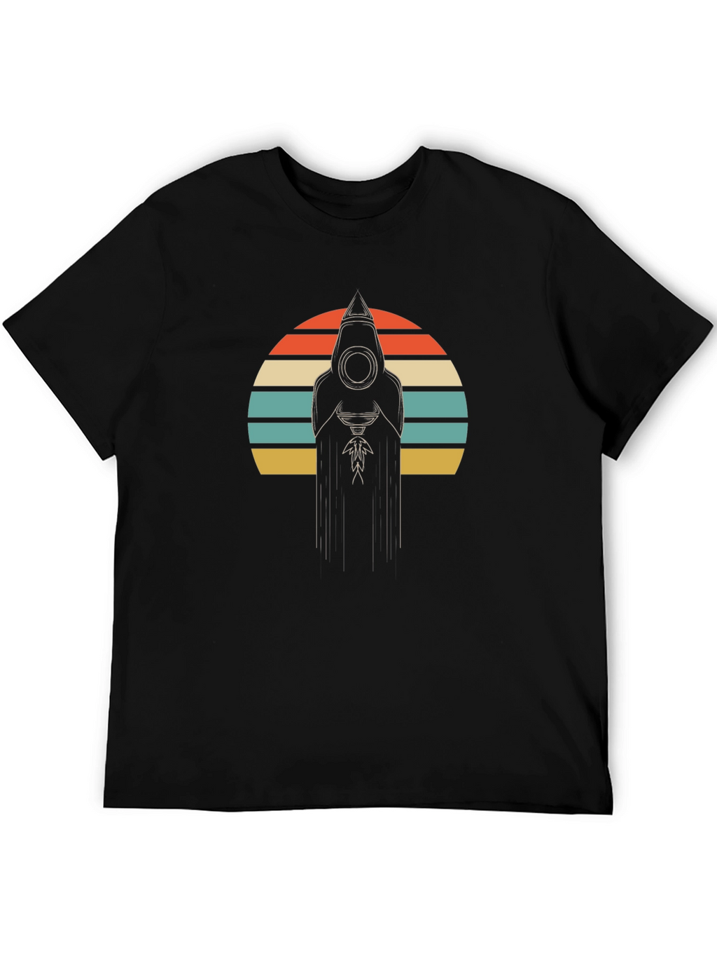 Retro Hooded Figure Graphic T-Shirt