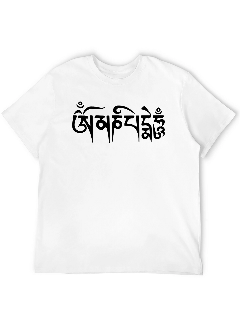 Black T-Shirt with Tibetan Script