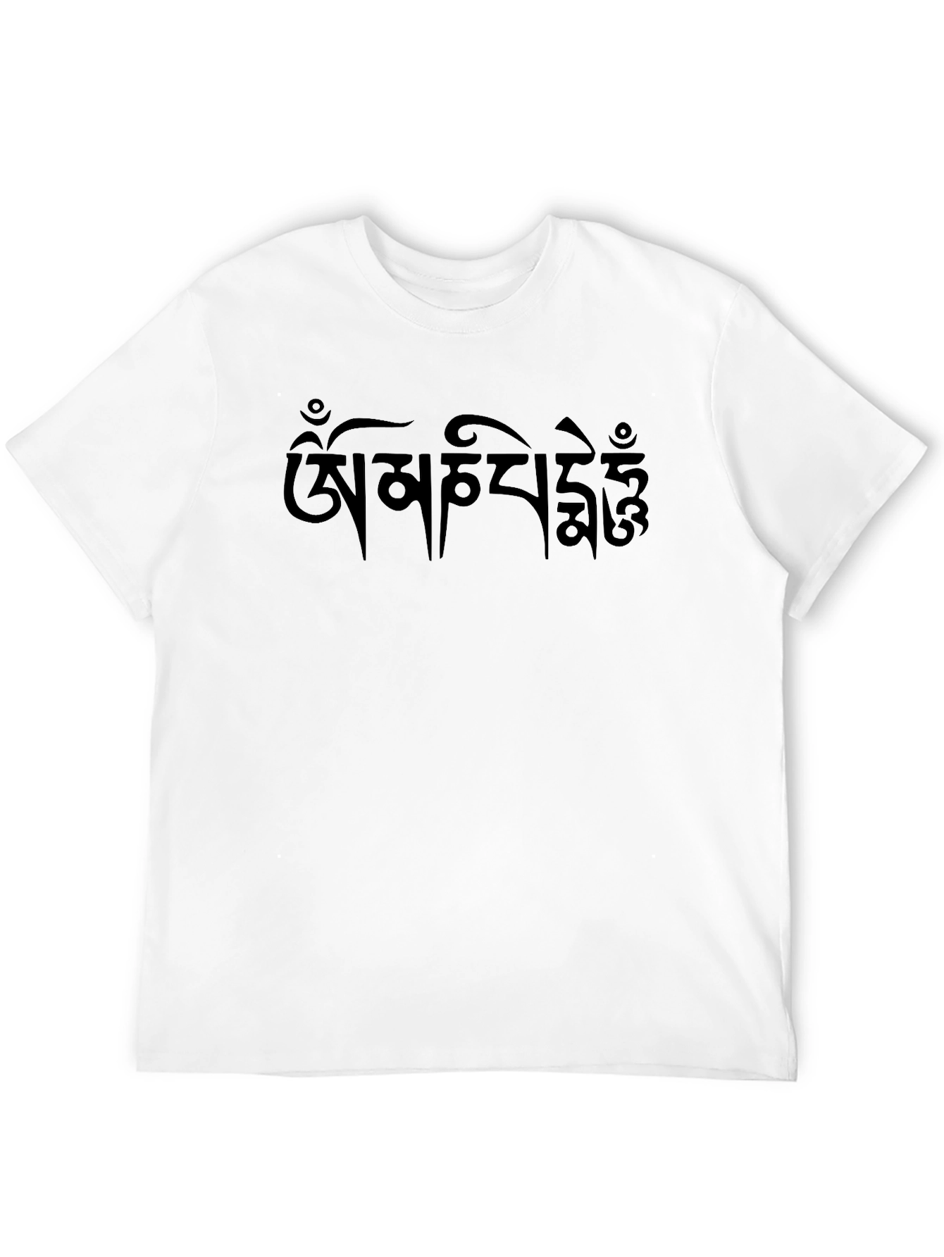Black T-Shirt with Tibetan Script
