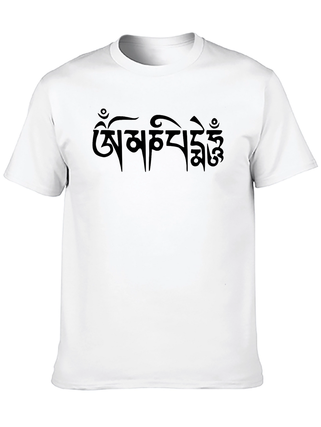 Black T-Shirt with Tibetan Script