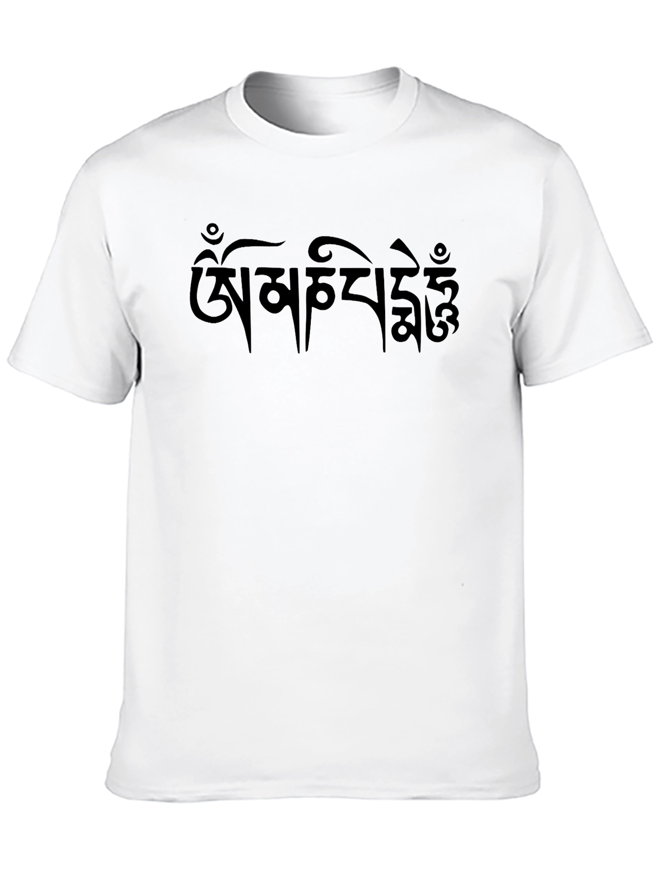 Black T-Shirt with Tibetan Script