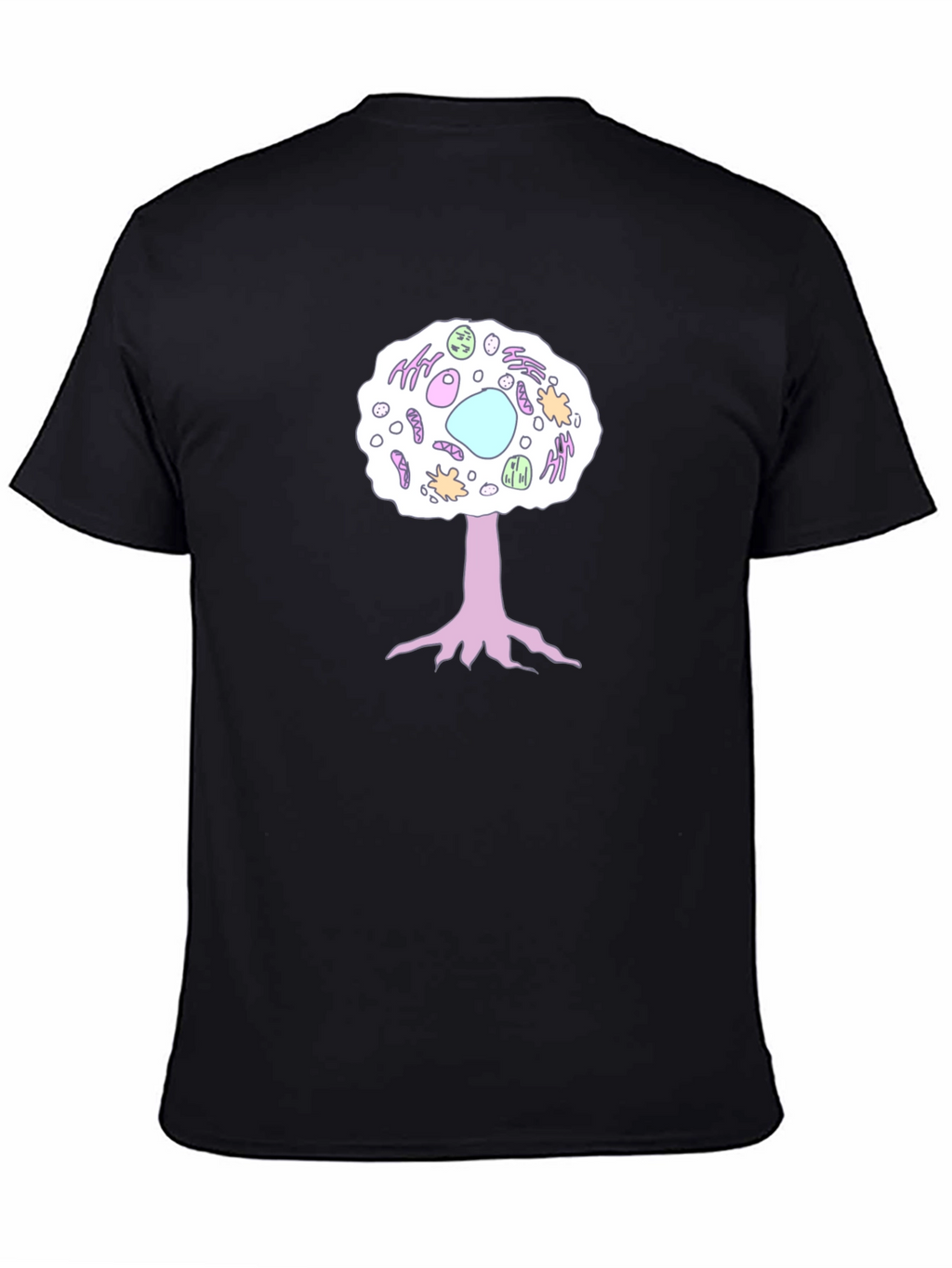 Cell Tree Black T-Shirt: Science & Nature Inspired