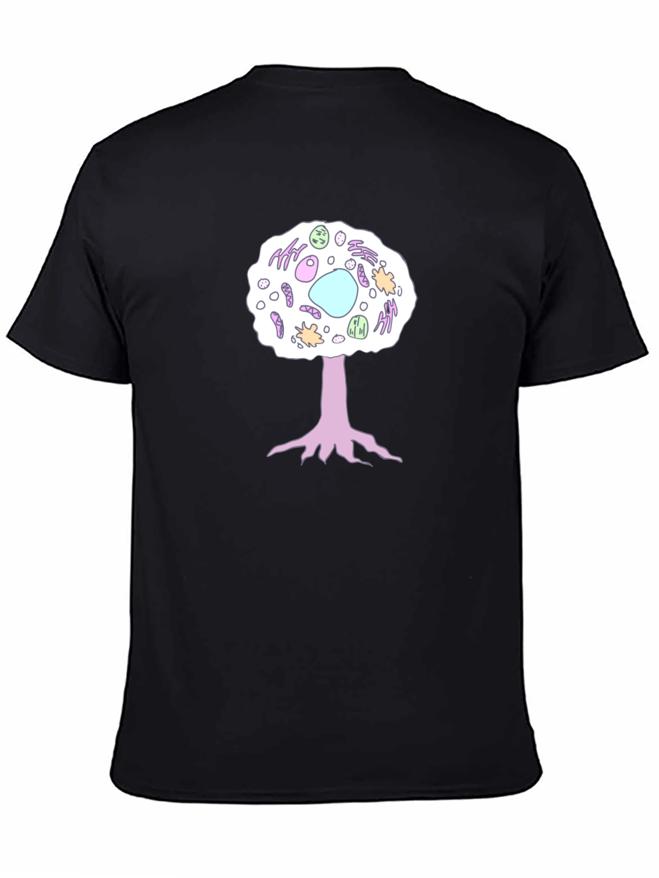 Cell Tree Black T-Shirt: Science & Nature Inspired