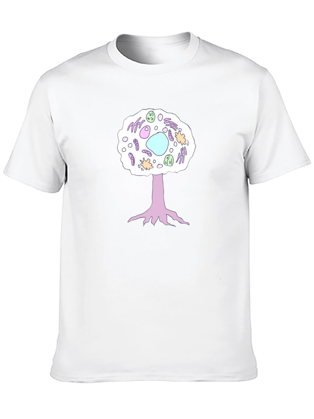 Cell Tree Black T-Shirt: Science & Nature Inspired