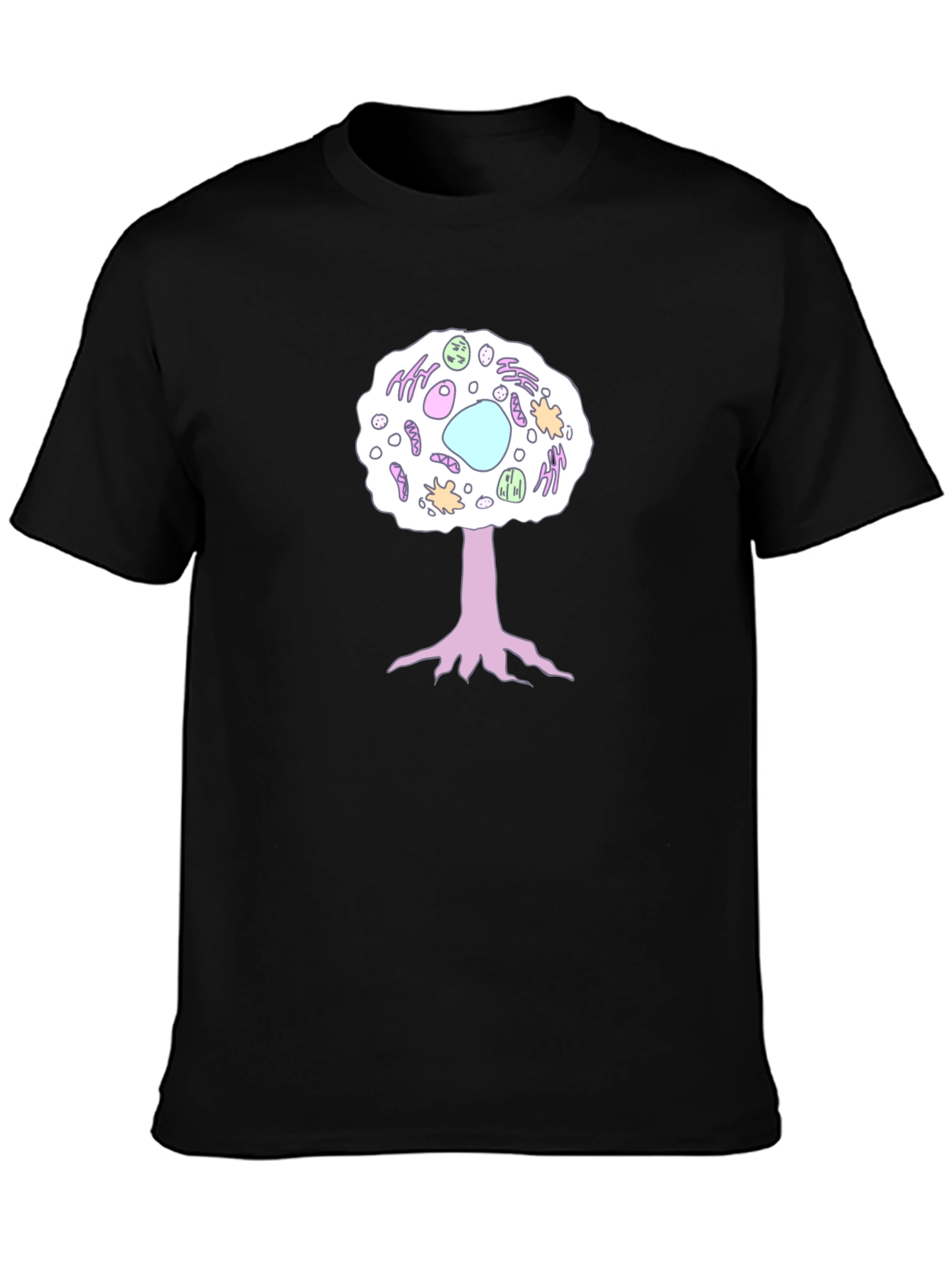Cell Tree Black T-Shirt: Science & Nature Inspired