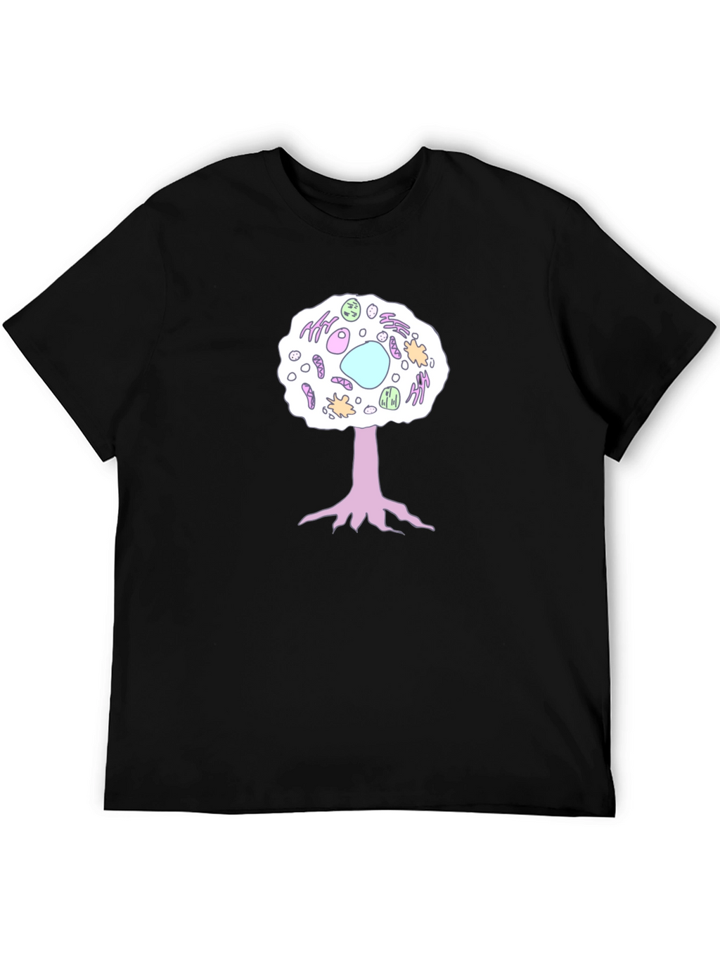Cell Tree Black T-Shirt: Science & Nature Inspired