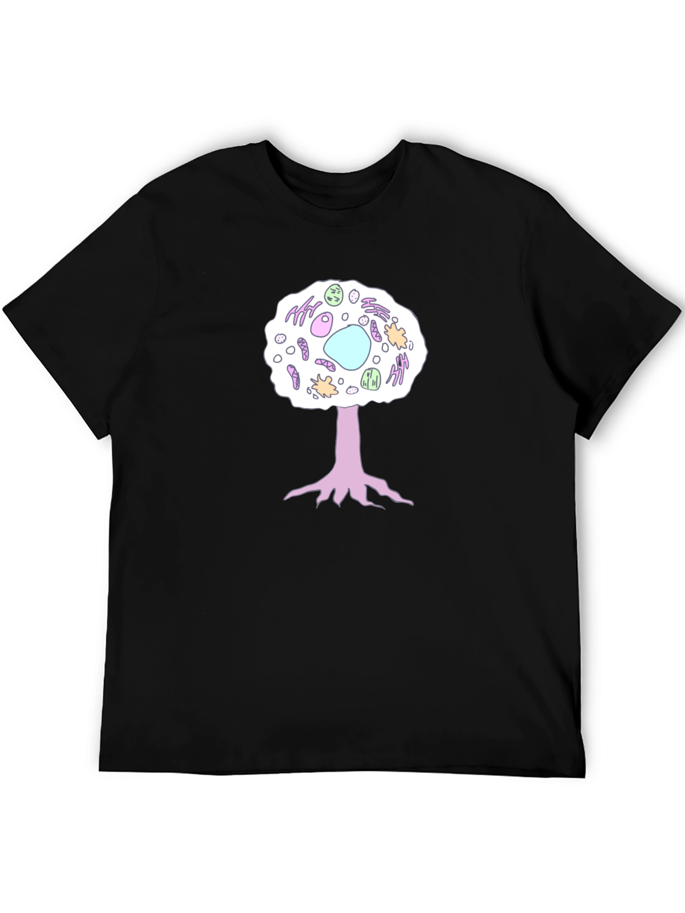 Cell Tree Black T-Shirt: Science & Nature Inspired