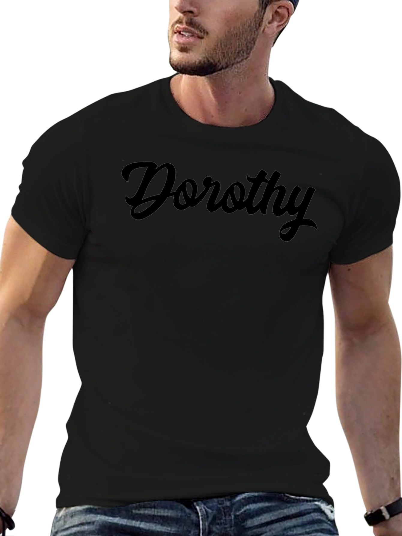 Dorothy Script Black T-Shirt