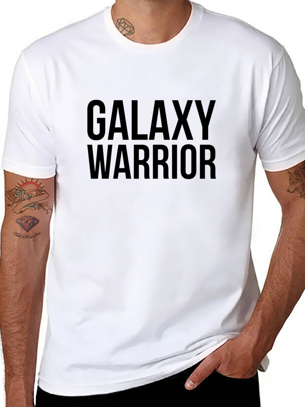 Galaxy Warrior Black Graphic Tee