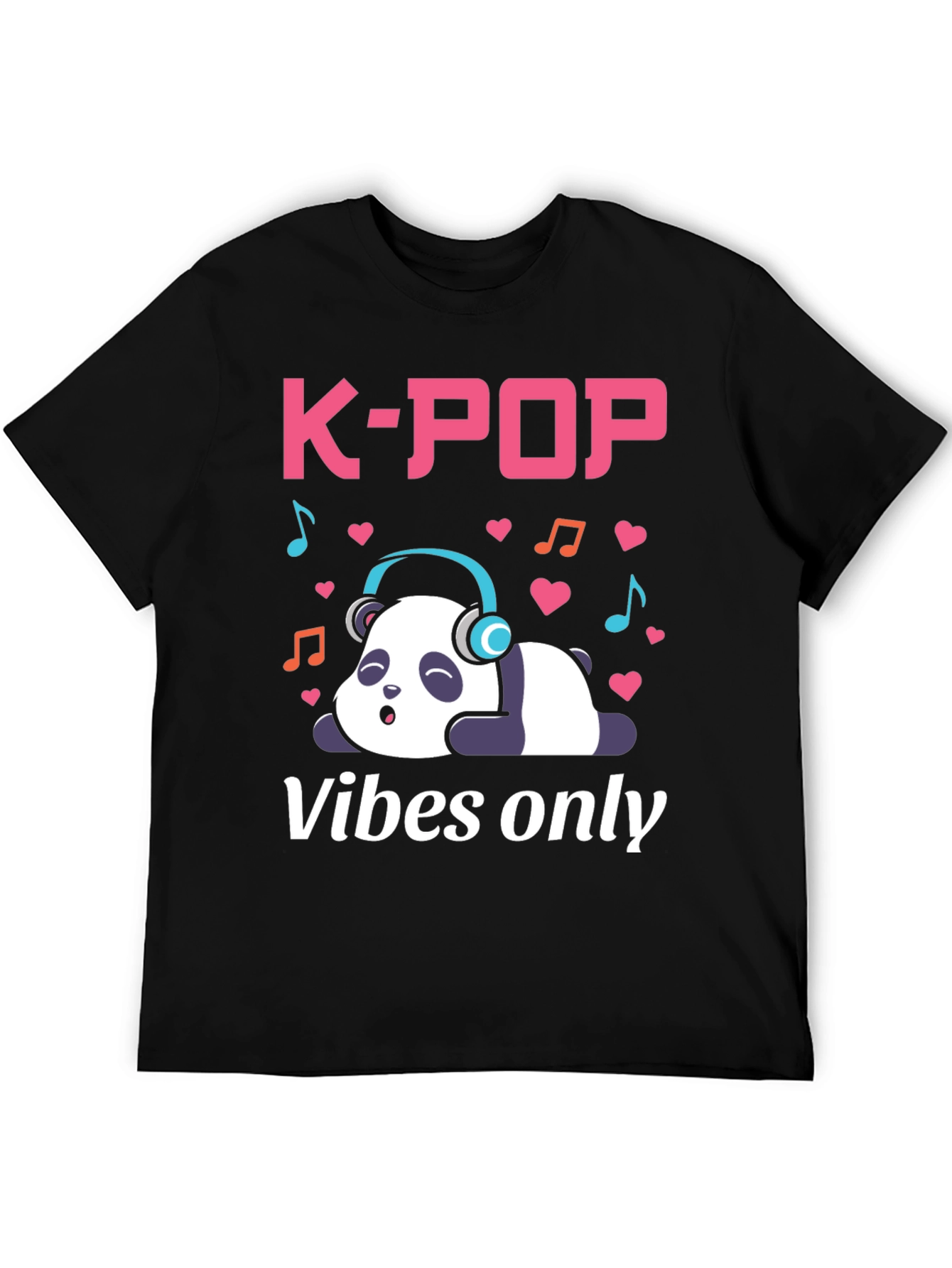 K-Pop Vibes Only Panda T-Shirt