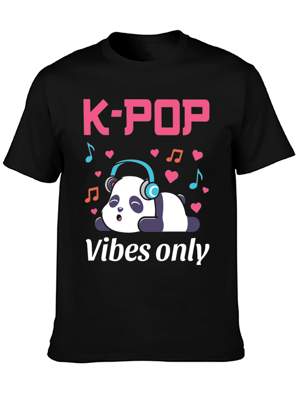 K-Pop Vibes Only Panda T-Shirt