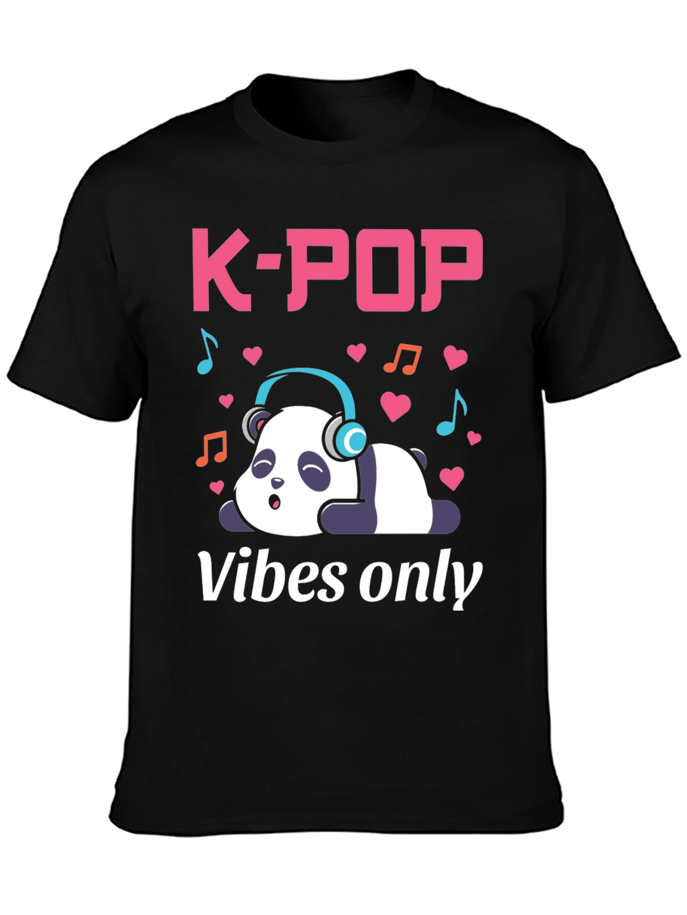 K-Pop Vibes Only Panda T-Shirt