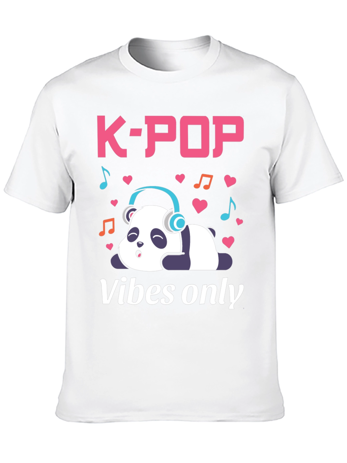 K-Pop Vibes Only Panda T-Shirt