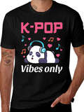 K-Pop Vibes Only Panda T-Shirt