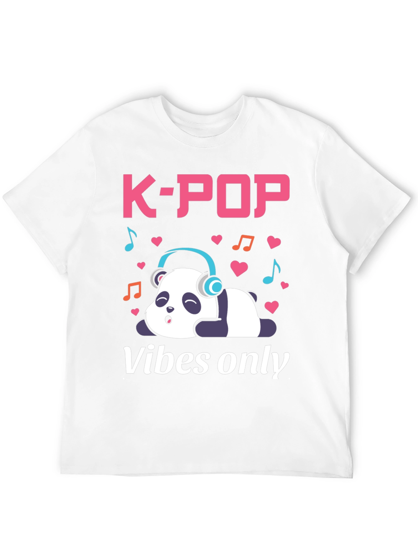 K-Pop Vibes Only Panda T-Shirt