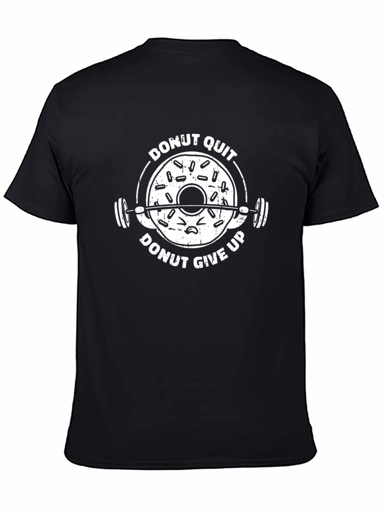 Donut Quit Funny Workout T-Shirt - Fitness Apparel