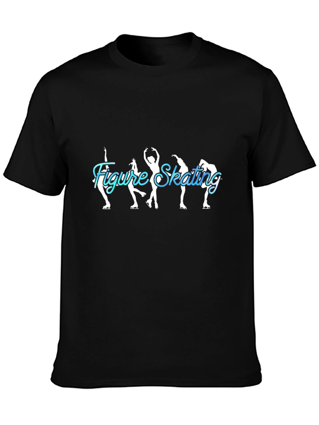 Figure Skating Tee - Ice Skating Silhouette Design