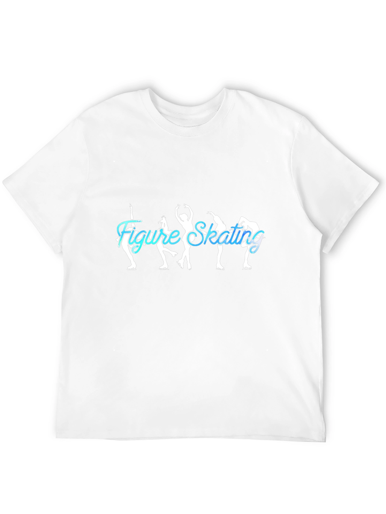 Figure Skating Tee - Ice Skating Silhouette Design